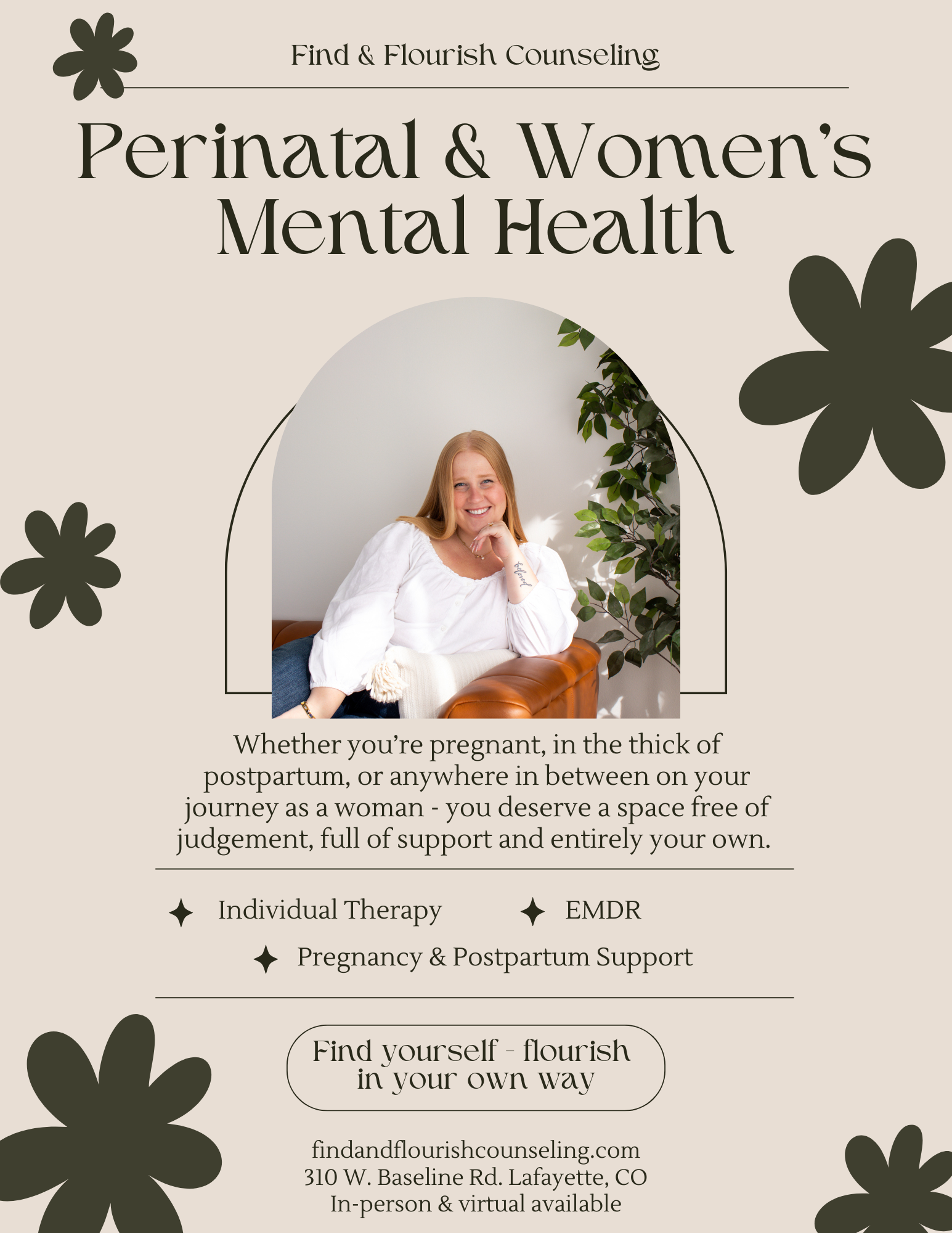 Find & Flourish Counseling logo